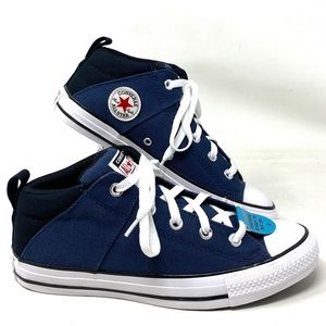 Converse Chuck Taylor Axel Sport Mid Navy Shoes Skate Canvas Kids Women A04785F